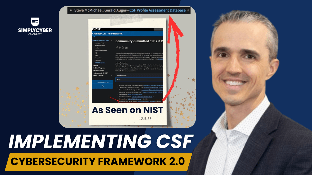Implementing Cybersecurity Framework (CSF) 2.0im